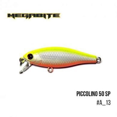 Воблер Megabite Piccolino 50SP (50мм. 4.2гр. 0.5м.) (колір-A_13) FS0632872 фото