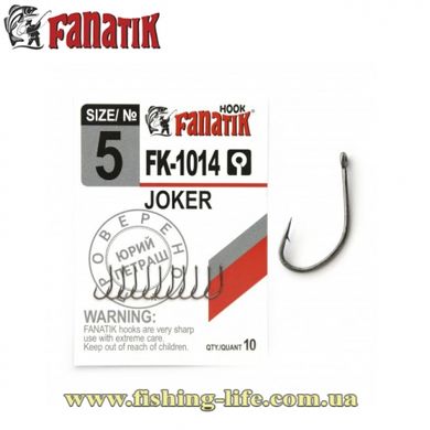 Крючок Fanatik FK-1014 JOKER №4 (уп. 10шт.) FK-1014 4 фото