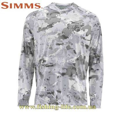 Блуза Simms SolarFlex Hoody Print Cloud Camo Grey (Размер-L) 12162-069-40 фото