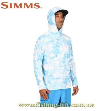 Блуза Simms SolarFlex Hoody Print Cloud Camo Grey (Розмір-L) 12162-069-40 фото