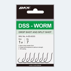 Крючок для дроп шота BKK DSS-Worm #1/0 (уп. 6шт.) A-ES-8334 фото