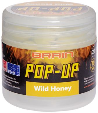 Бойлы Brain Pop-Up F1 ø10мм. Wild Honey (мёд) 20гр. 18580252 фото