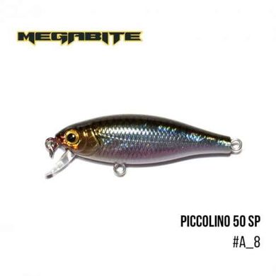 Воблер Megabite Piccolino 50SP (50мм. 4.2гр. 0.5м.) (колір-A_8) FS0632879 фото