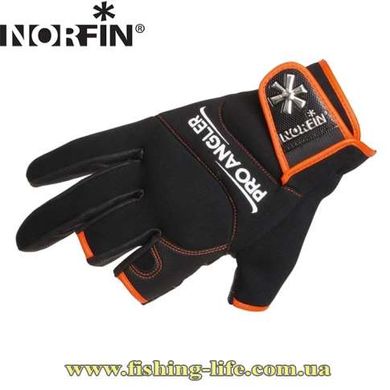 Рукавички 3-х порожнисті Norfin Pro Angler 3 Cut Gloves L (703059-L) 703059-L фото